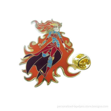 Odd Shape Metal Soft Enamel Personalized Lapel Pins With Gold Plated